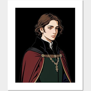 Young Noble Prince with a Sad Expression Posters and Art